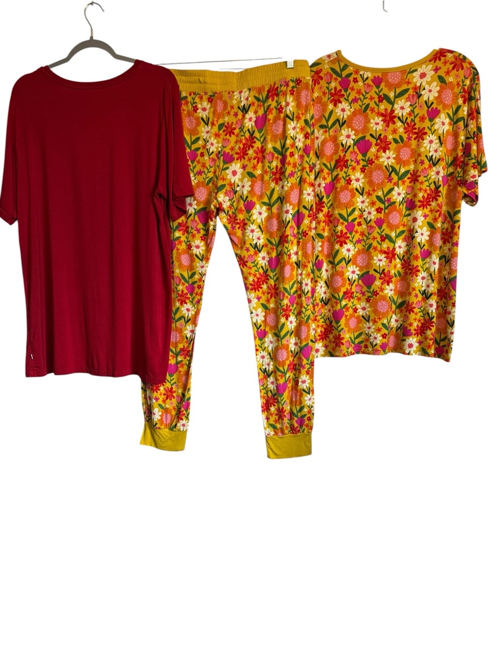 Little Sleepies Sunny Garden Floral Bamboo Spandex Pajama Set Women’s Size XL - Picture 2 of 16